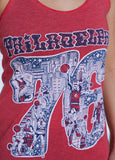 Paul Carpenter Art PHILADELPHIA 76 RACER BACK TANK