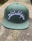 Paul Carpenter Art PHILADELPHIA SCRIPT WOOL FLATBILL SNAPBACK