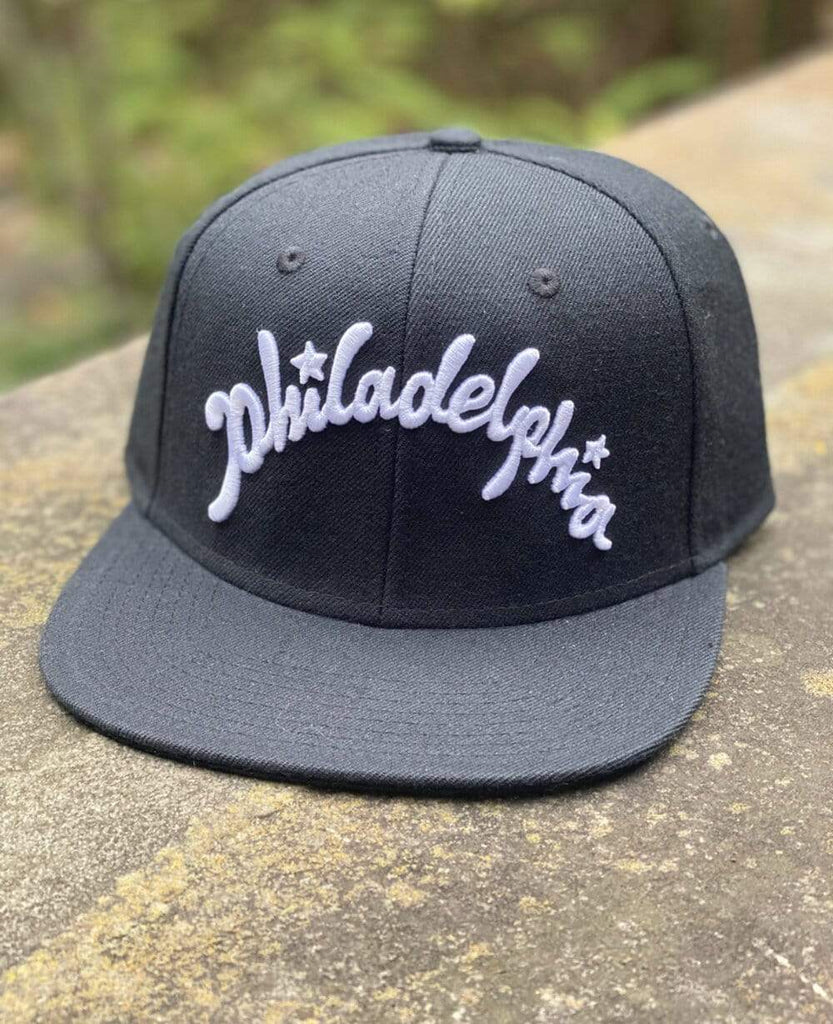 PHILADELPHIA SCRIPT WOOL FLATBILL SNAPBACK – Shop Paul Carpenter Art